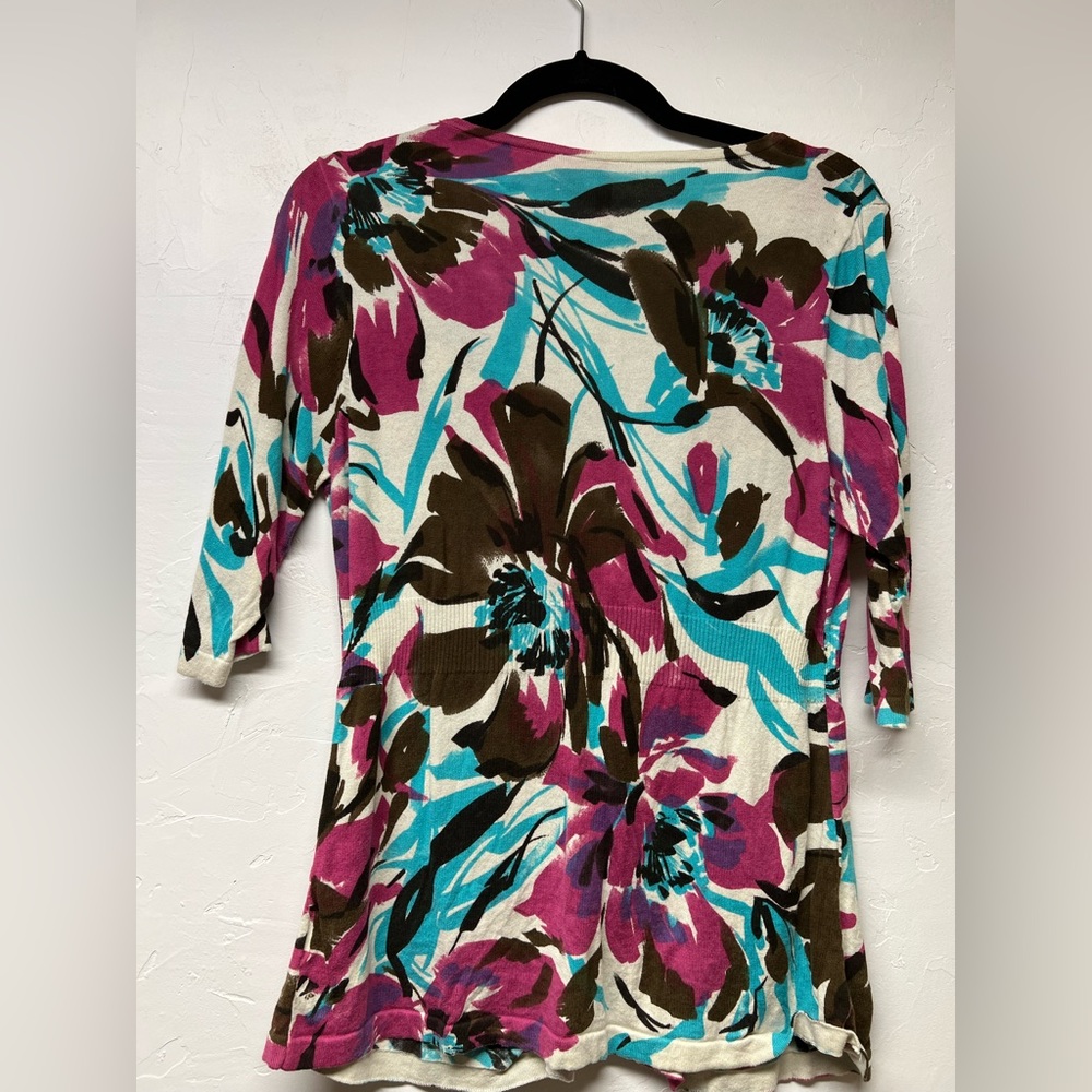 Charlotte V Cut Patterned Blouse - image 2